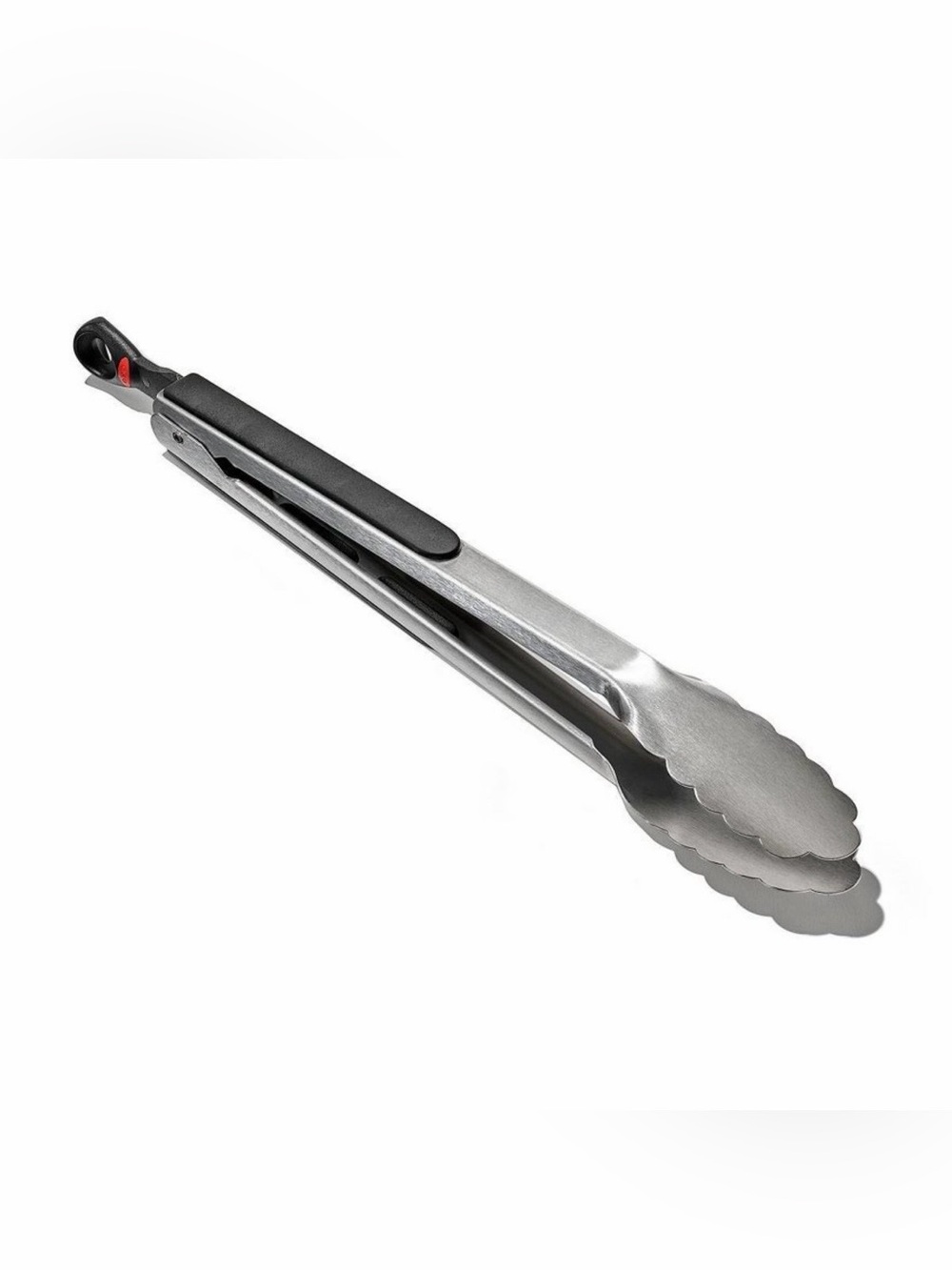 OXO 12” Stainless Steel Kitchen Tongs With Locking Mechanism, Dishwasher-Safe